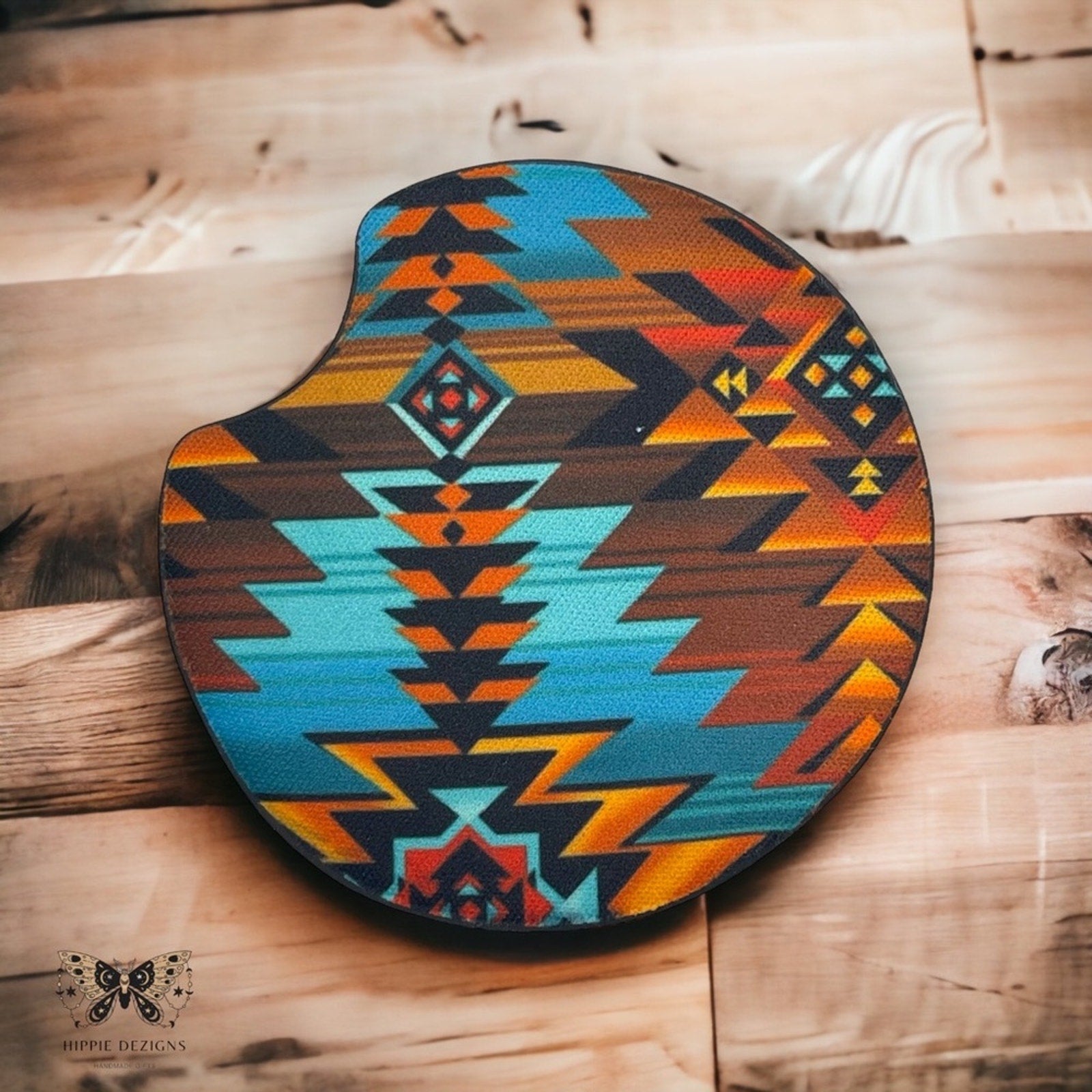 Boho Western Car Coaster Set | Car Accessories