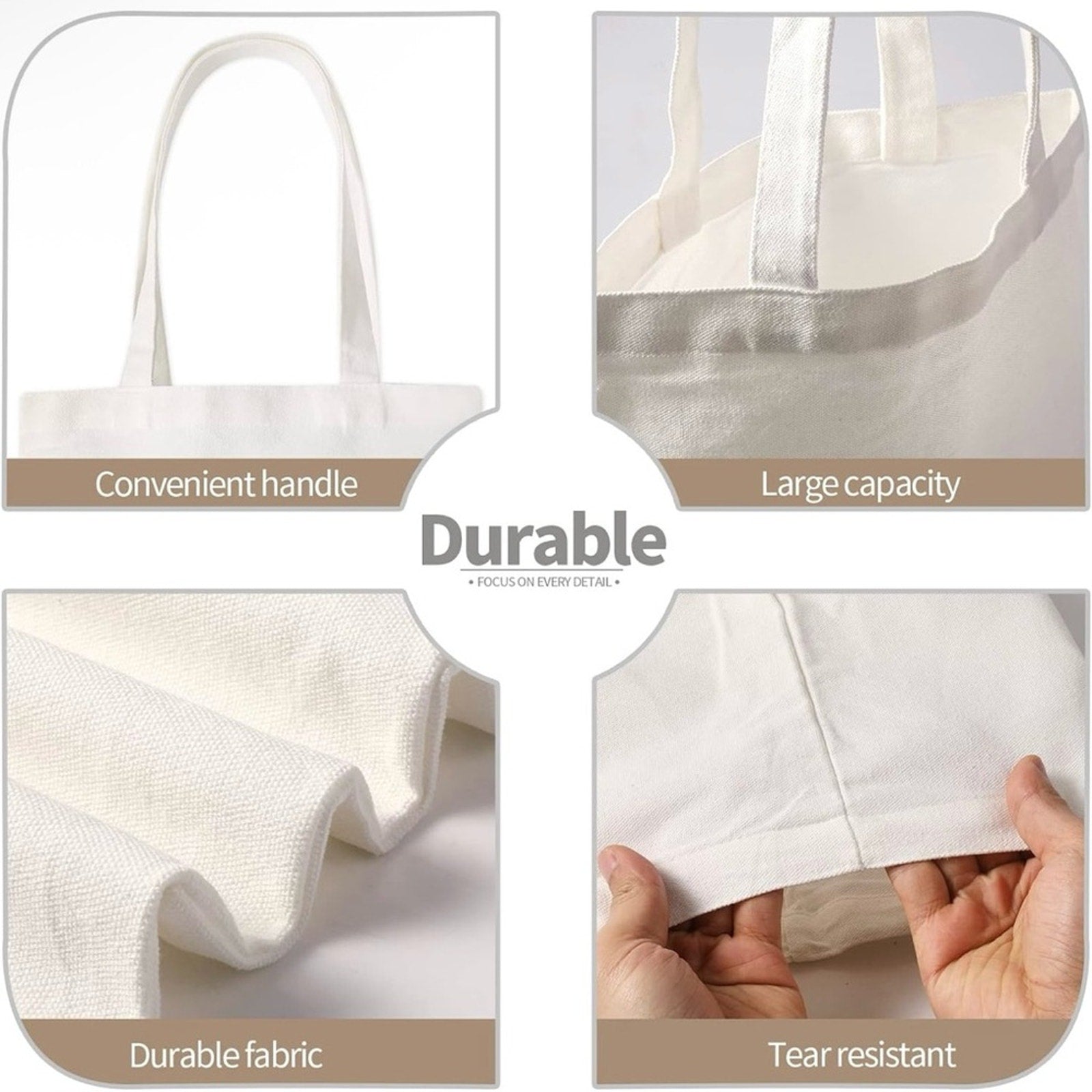 White Tote Bag with Christian Lemonade Design