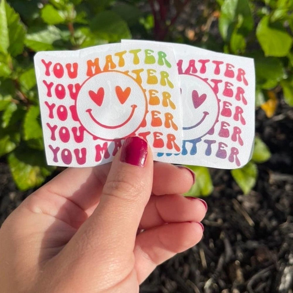 Groovy You Matter Vinyl Decal | Positive Vibes | Laptop Decal | Tumbler Decal |