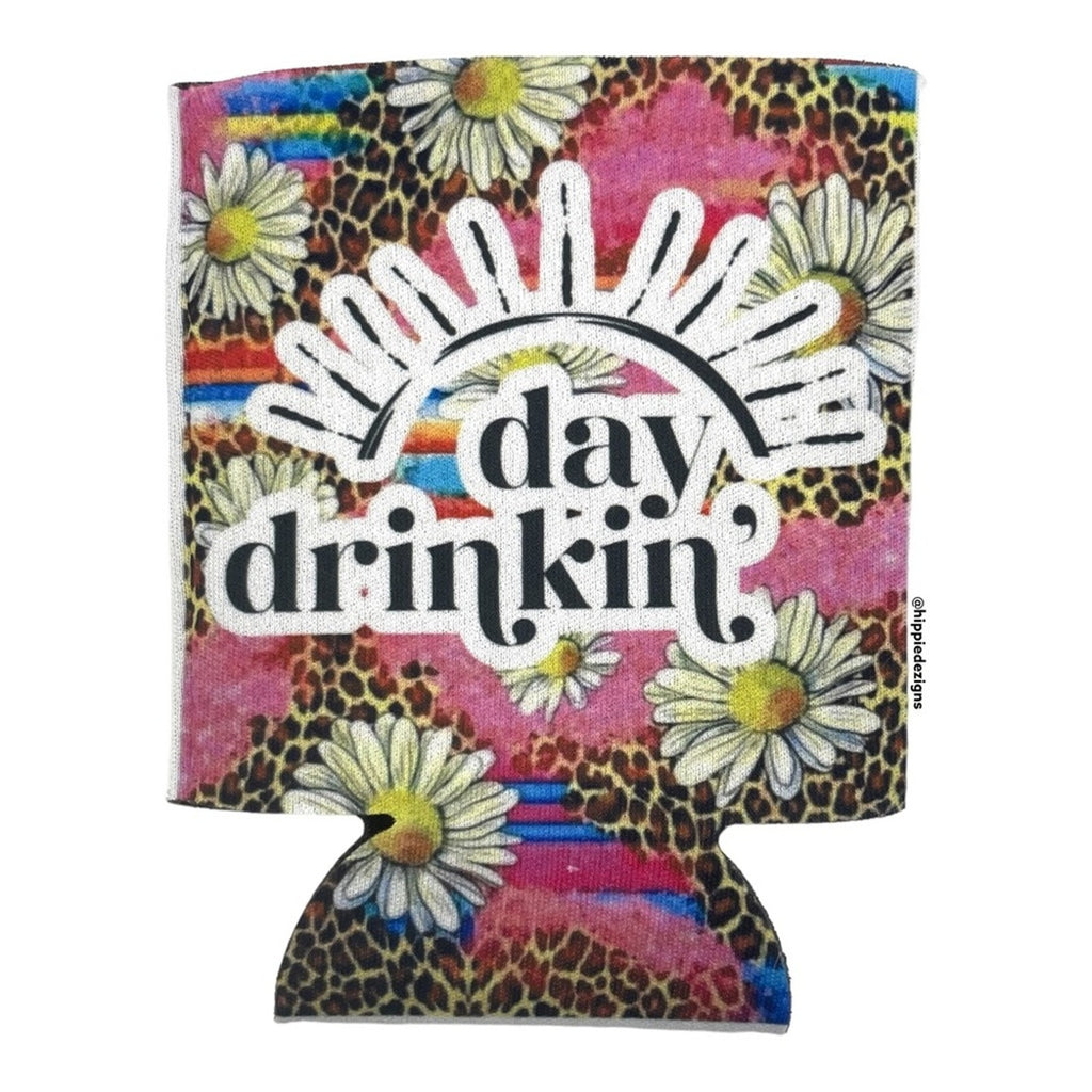 Day Drinkin Floral 12oz Can Koozie
