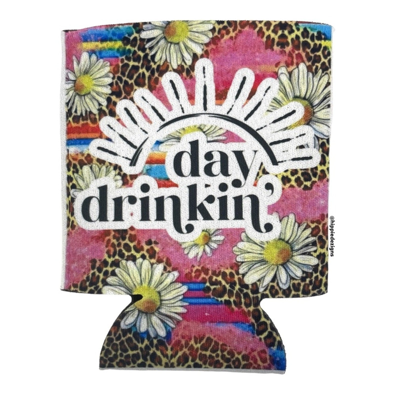 Day Drinkin Floral 12oz Can Koozie