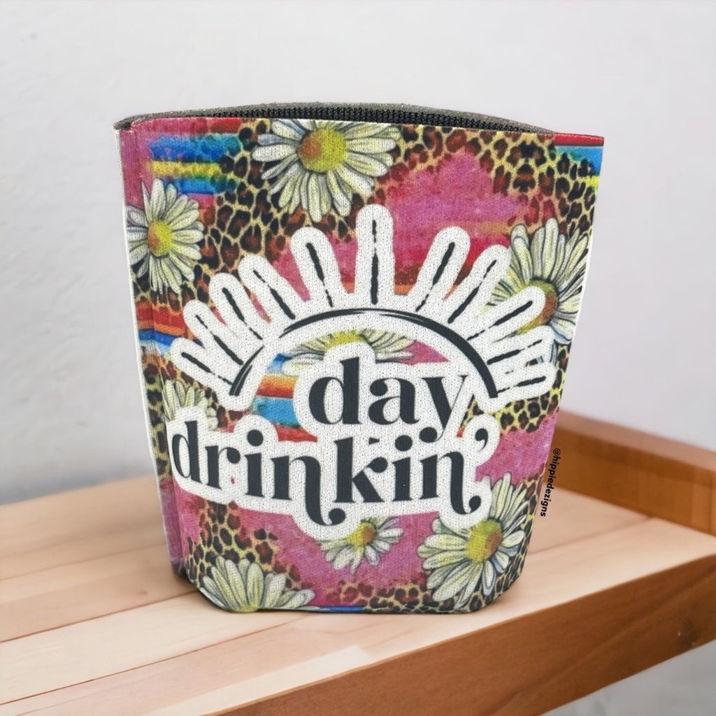 Day Drinkin Floral 12oz Can Koozie