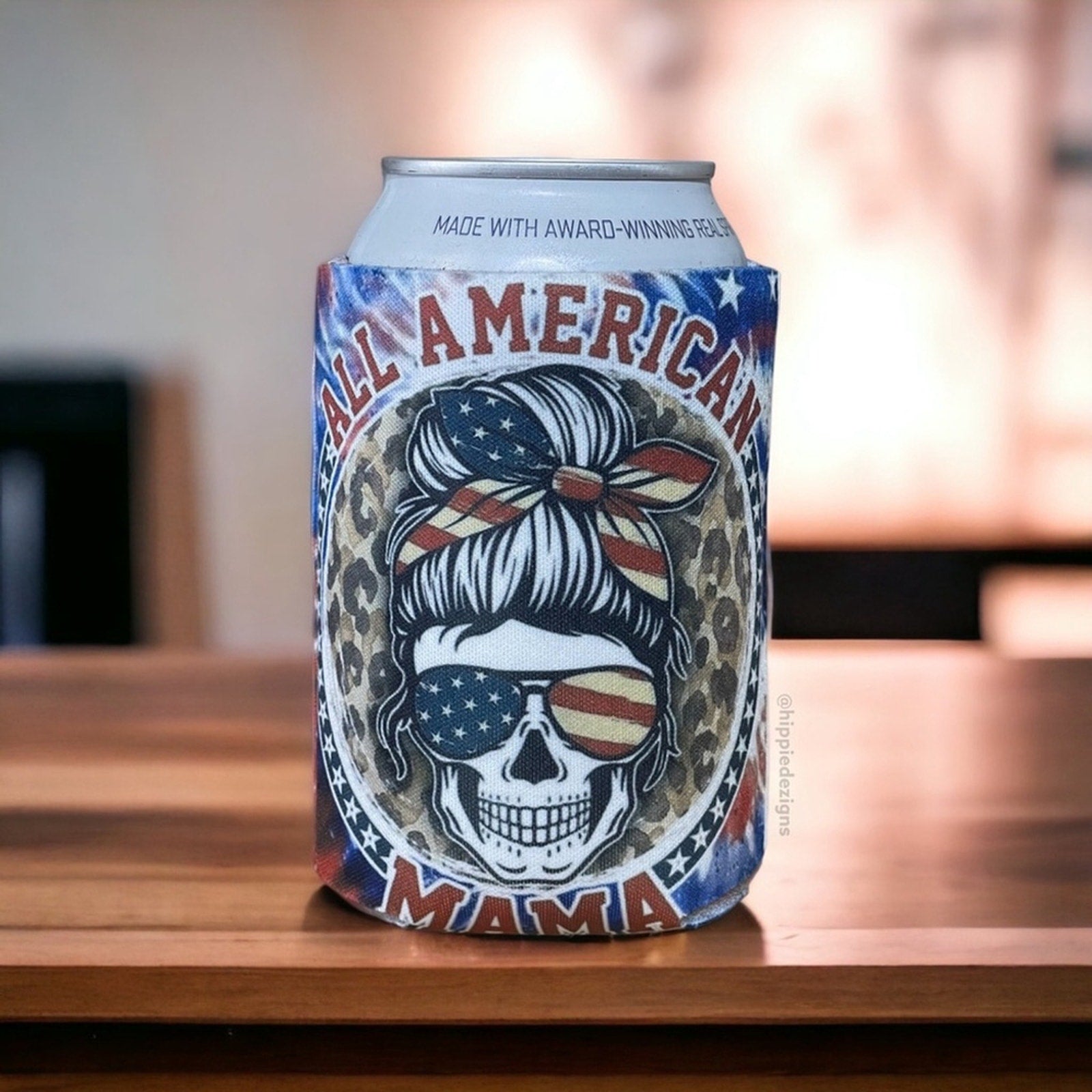 American Mama Patriotic Can Cooler Koozie