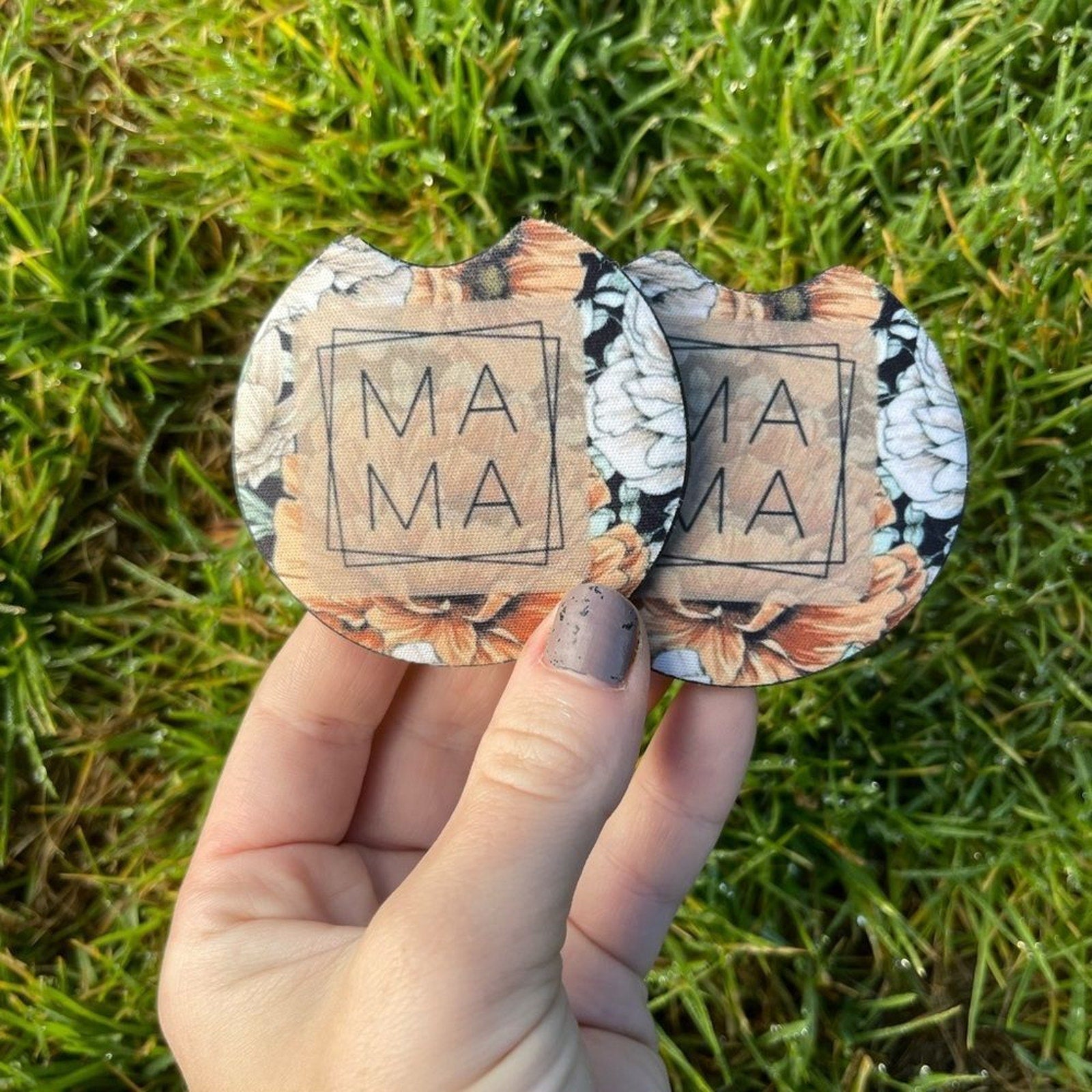 Floral Mama Car Coaster Set | Car Accessories