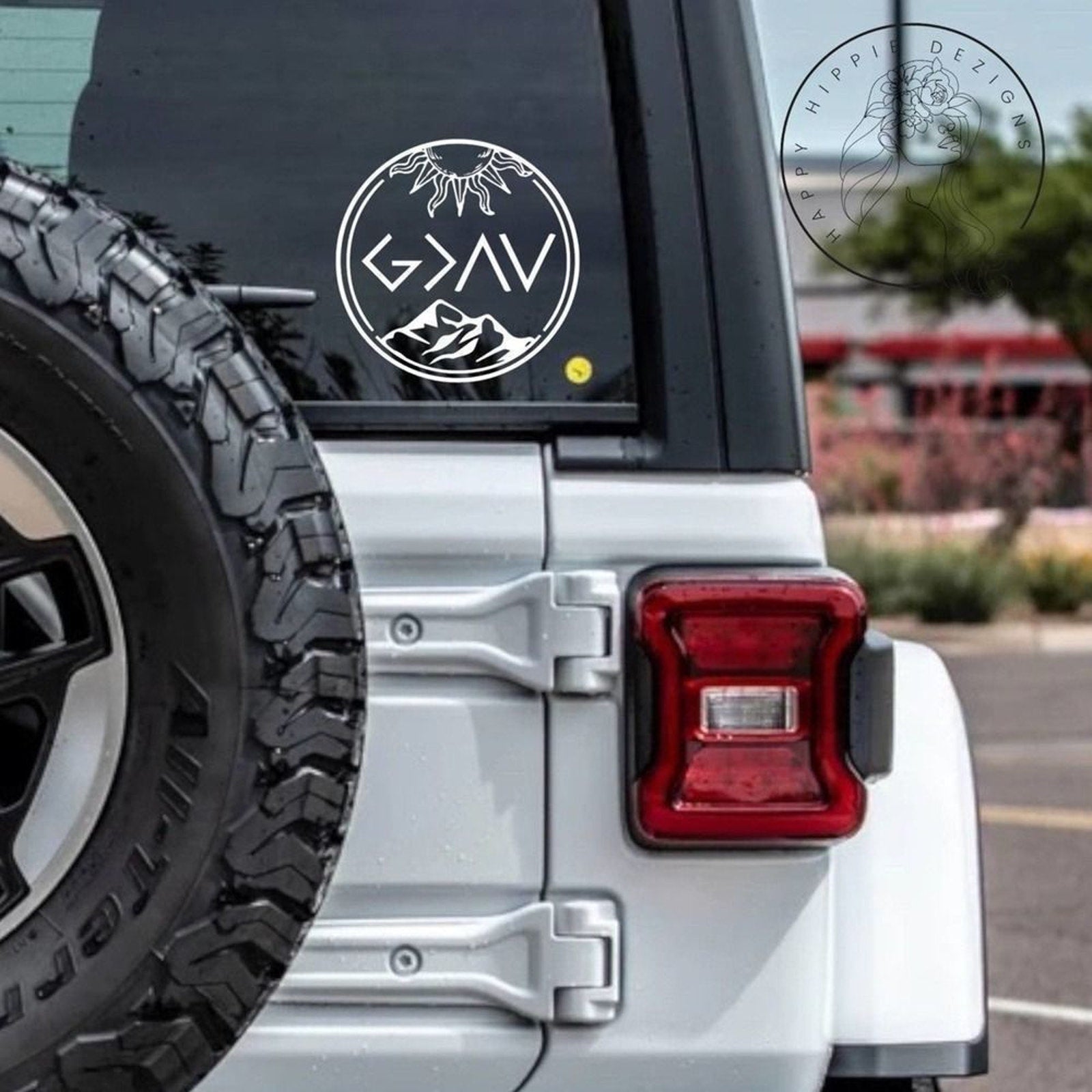 God Above All Else Circle Decal