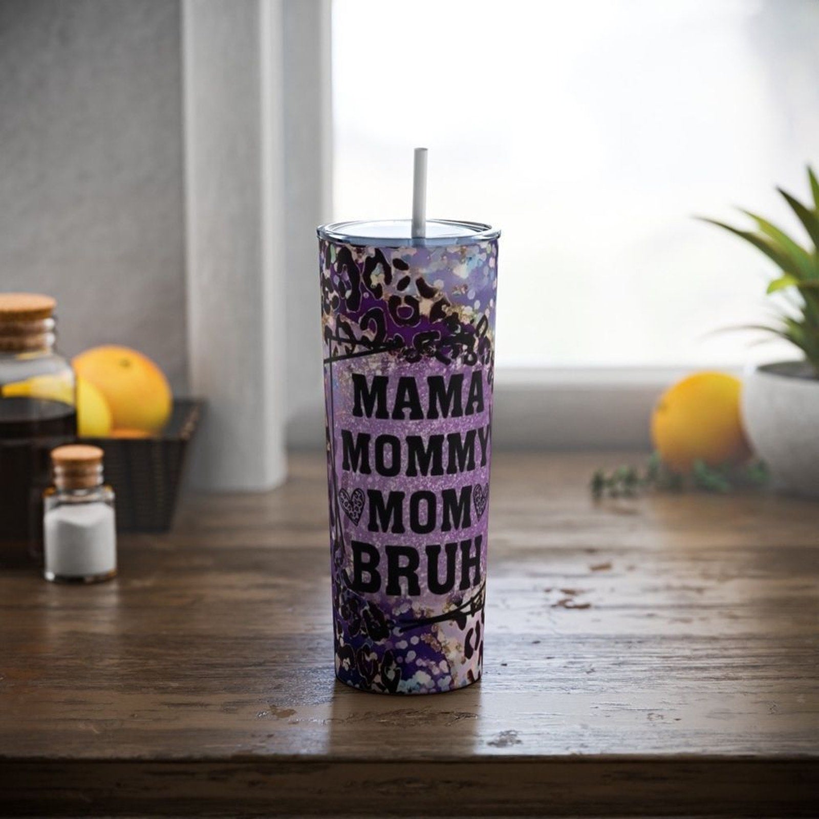 Mama Mommy Mom Bruh Purple 20oz Tumbler