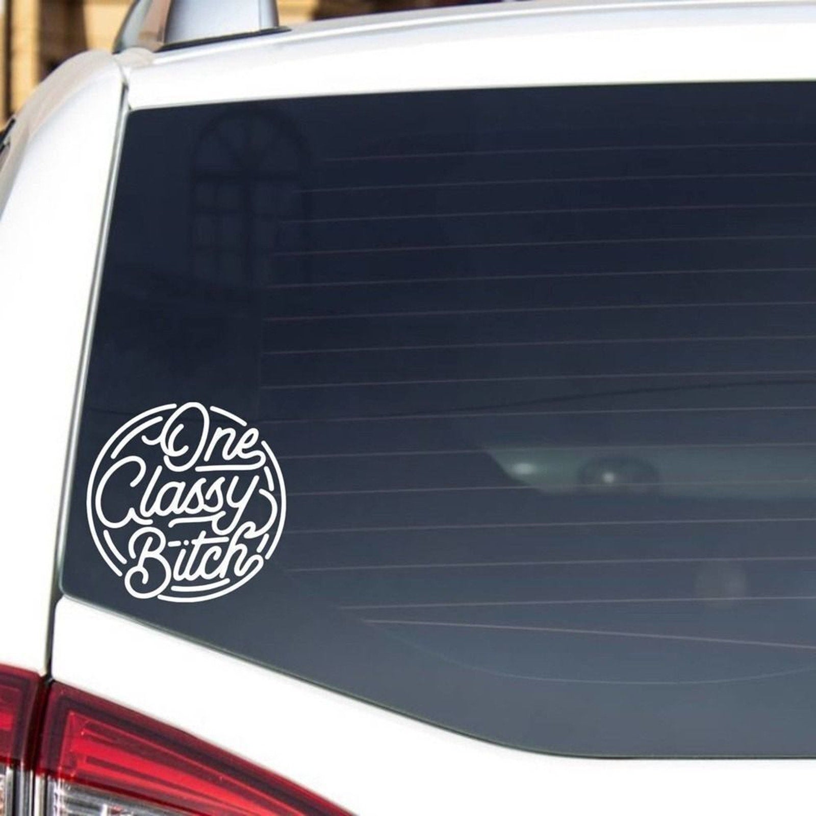 One Classy Lady Vinyl Decal
