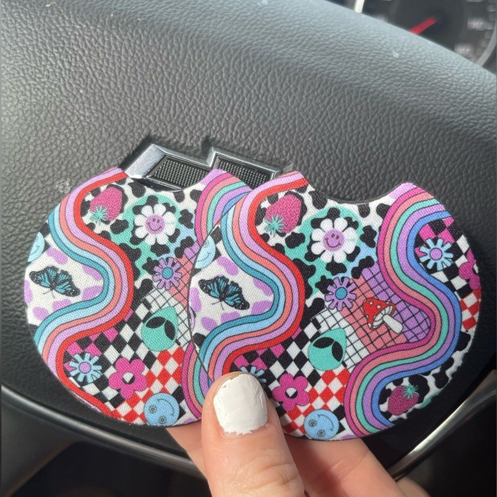 Trippy Car Coaster 2 Pack