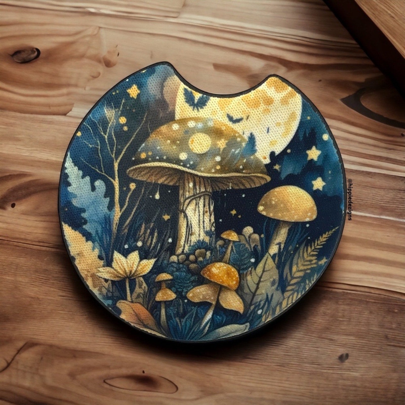 Hand Crafted Mushroom Car Coaster 2 Pack
