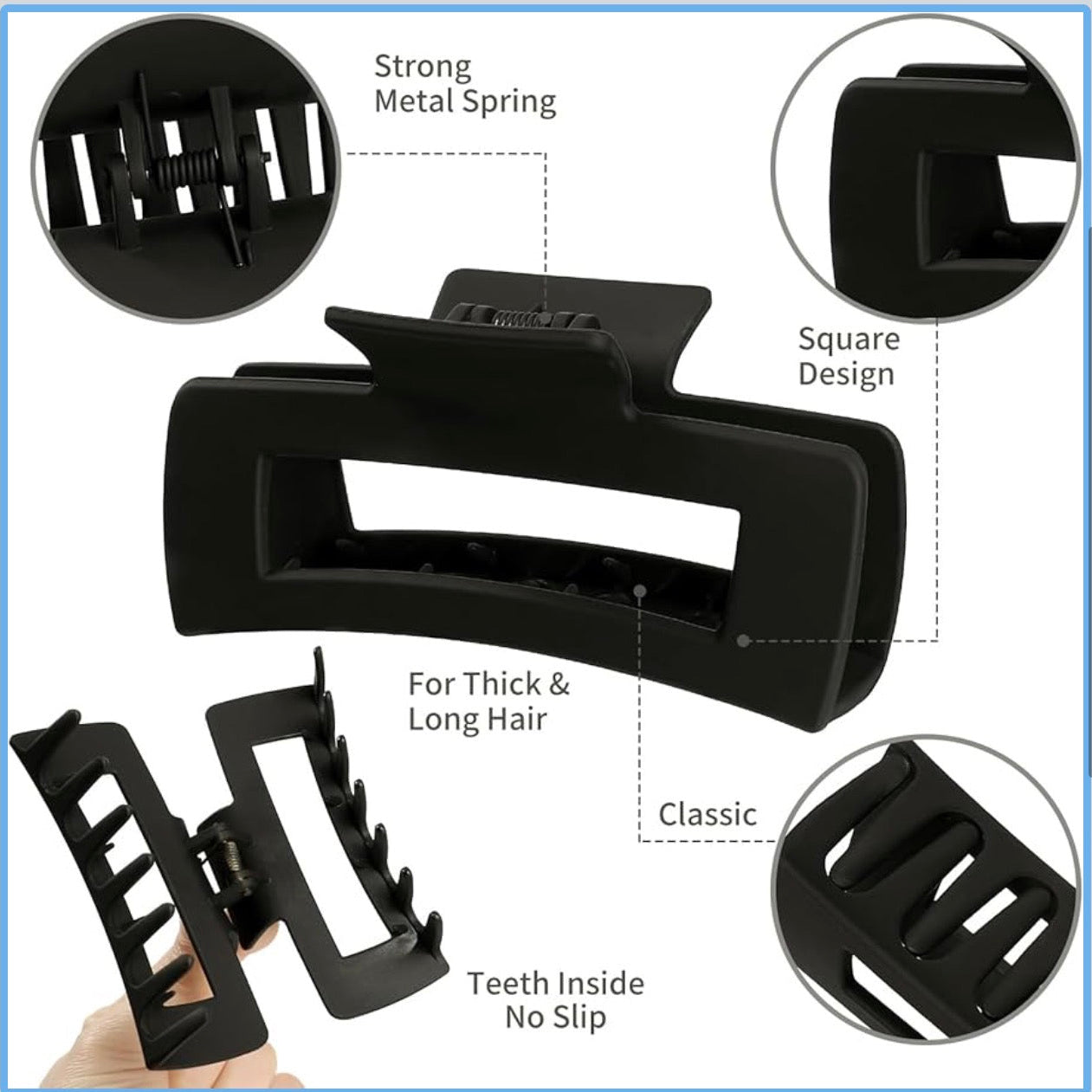 Highland Cow Sunflower Claw Clip – Handmade Floral Hair Accessory