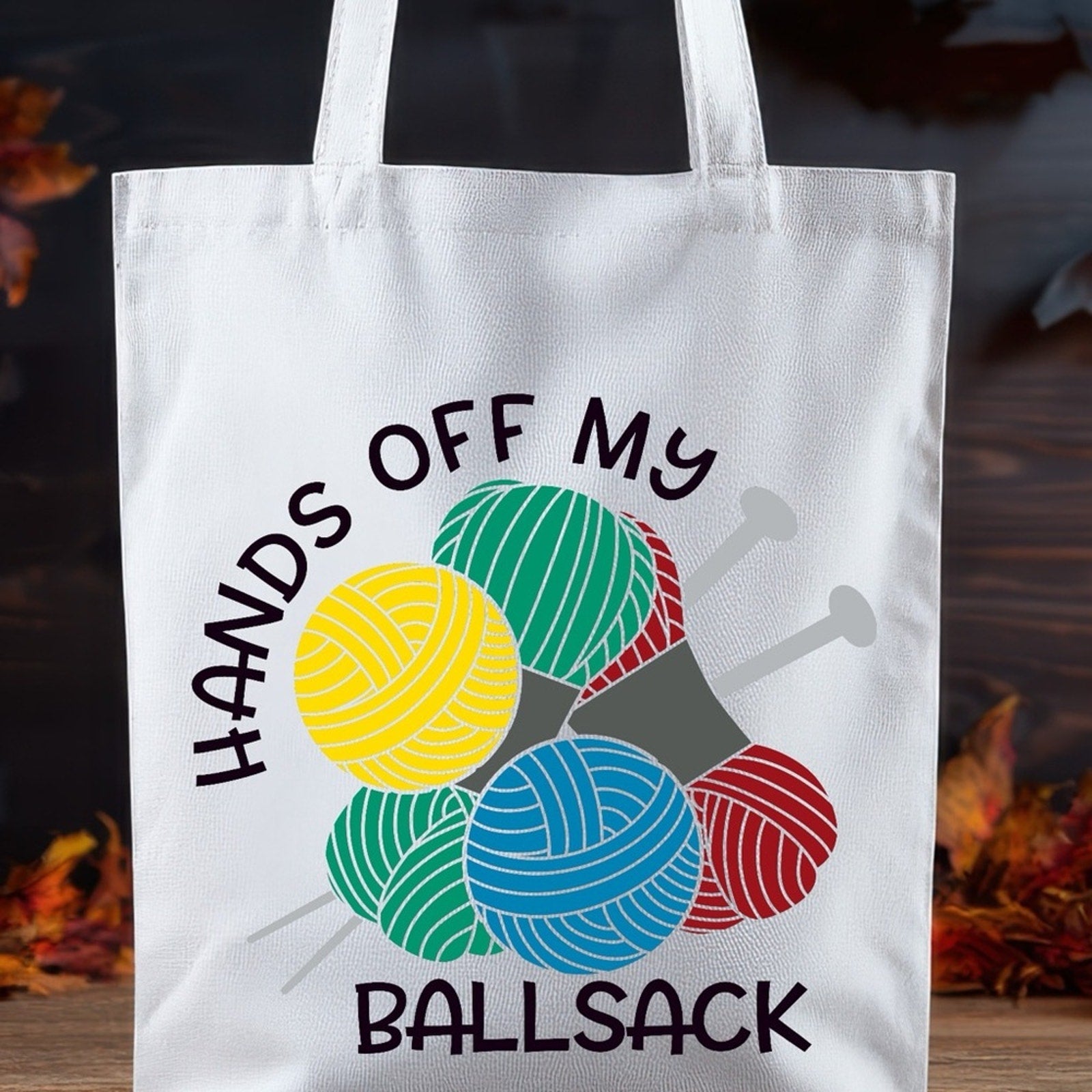 Funny Yarn Tote Bag