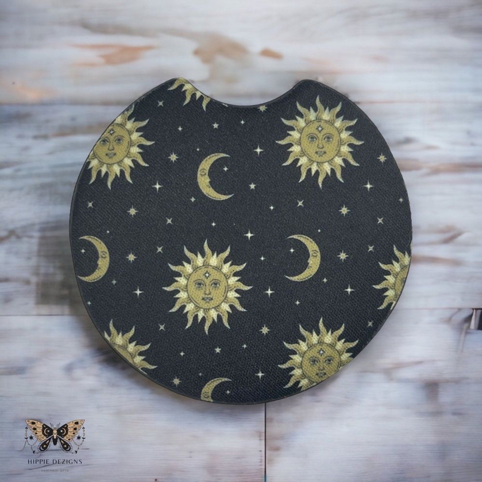 Boho Moon & Sun Coaster Set | Car Accessories