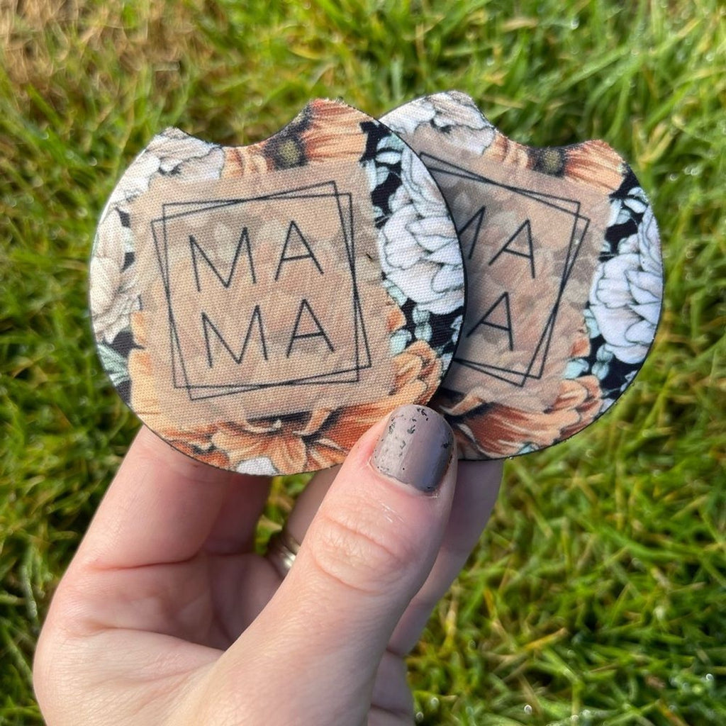 Floral Mama Car Coaster Set | Car Accessories
