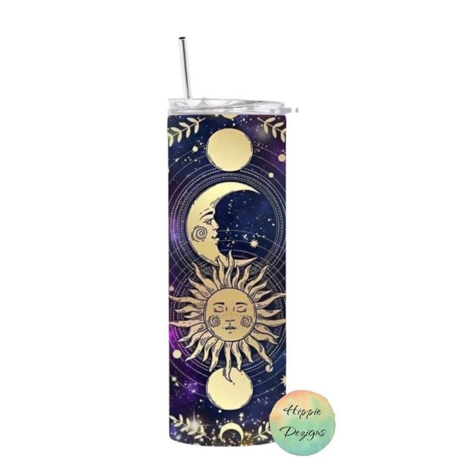 Celestial Galaxy 20oz Tumbler With Straw