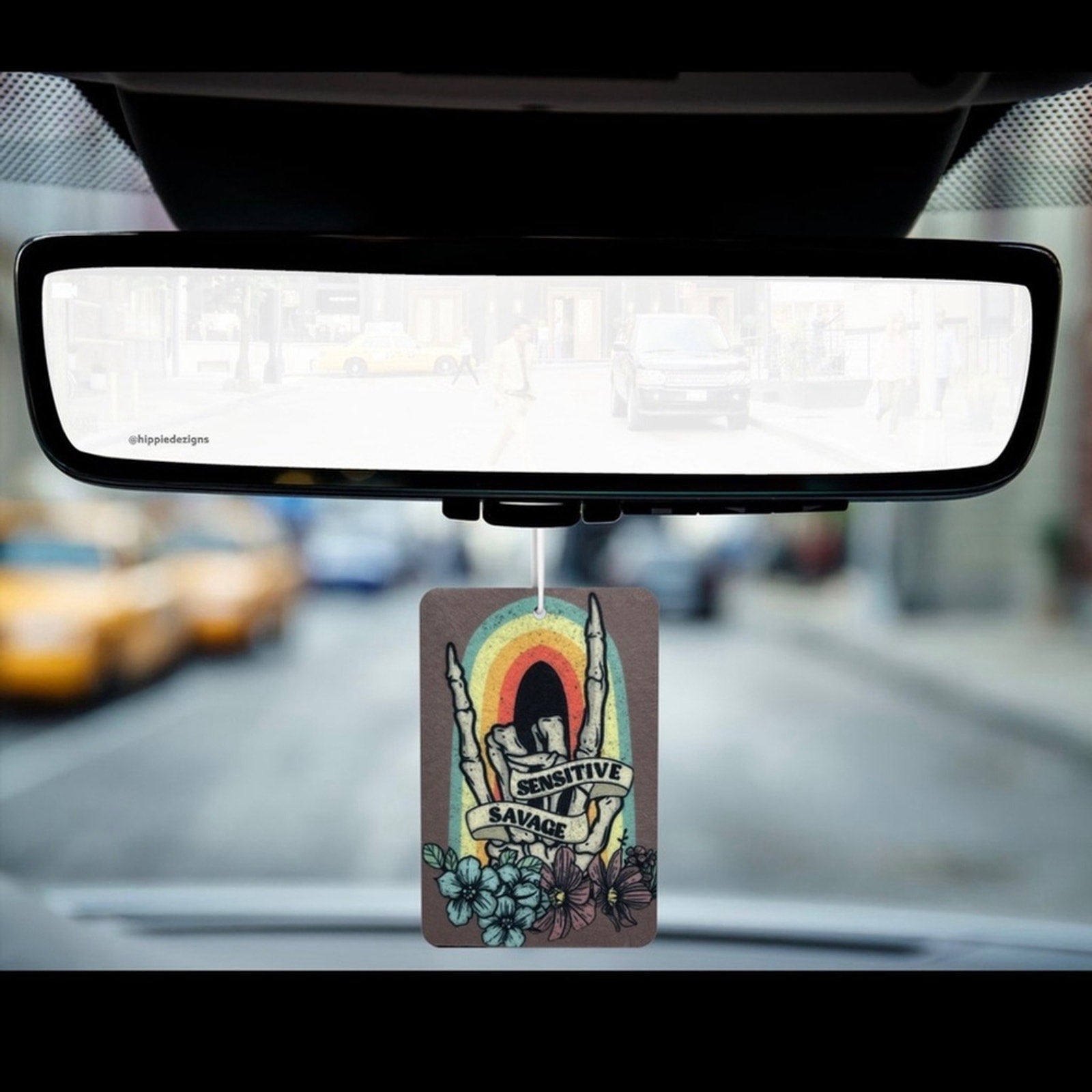 Sensitive Savage Car Coaster & Air Freshener 3 Pack