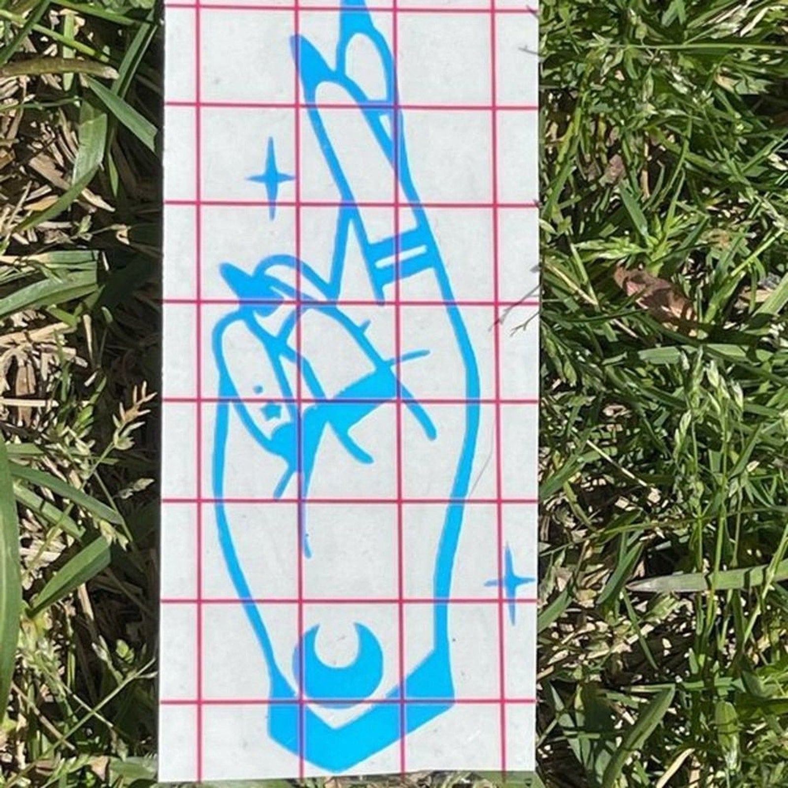 Fingers Crossed Vinyl Window Decal Holographic