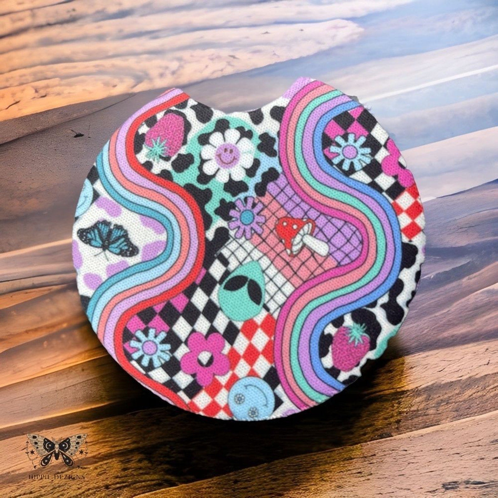 Trippy Car Coaster 2 Pack