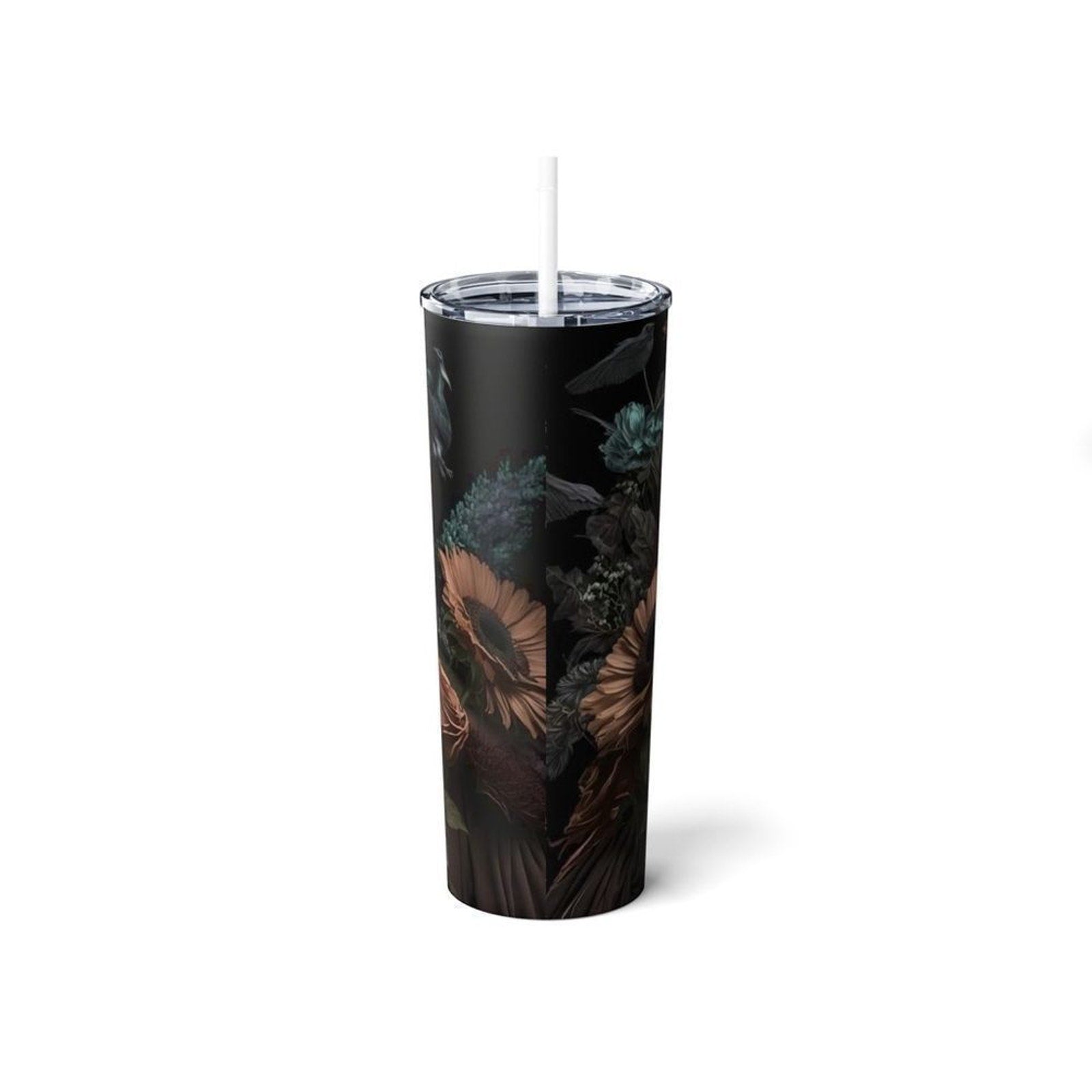 Floral Plague Doctor 20oz Tumbler With Lid & Straw
