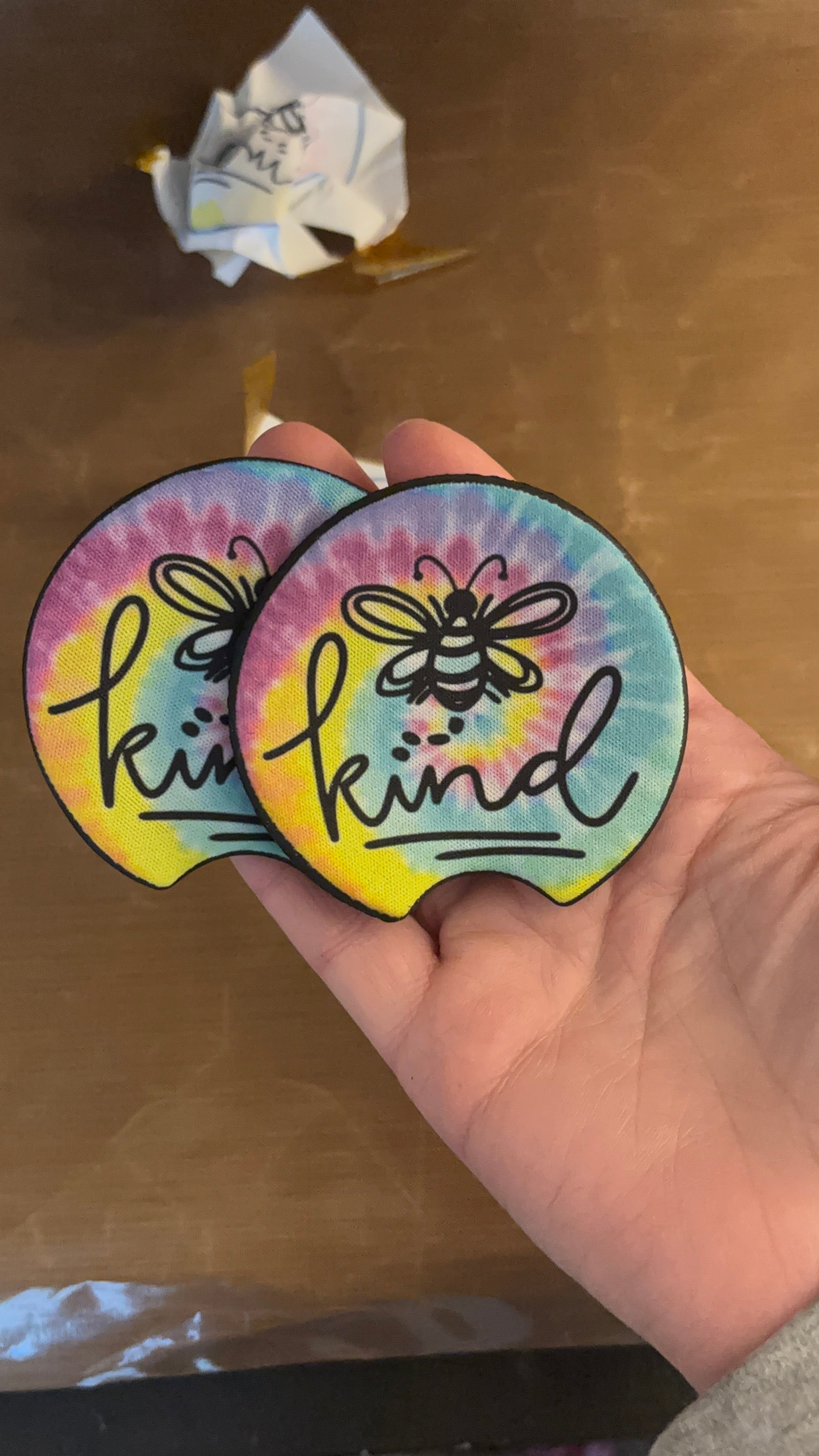 Bee 🐝 Kind Car Coaster Set