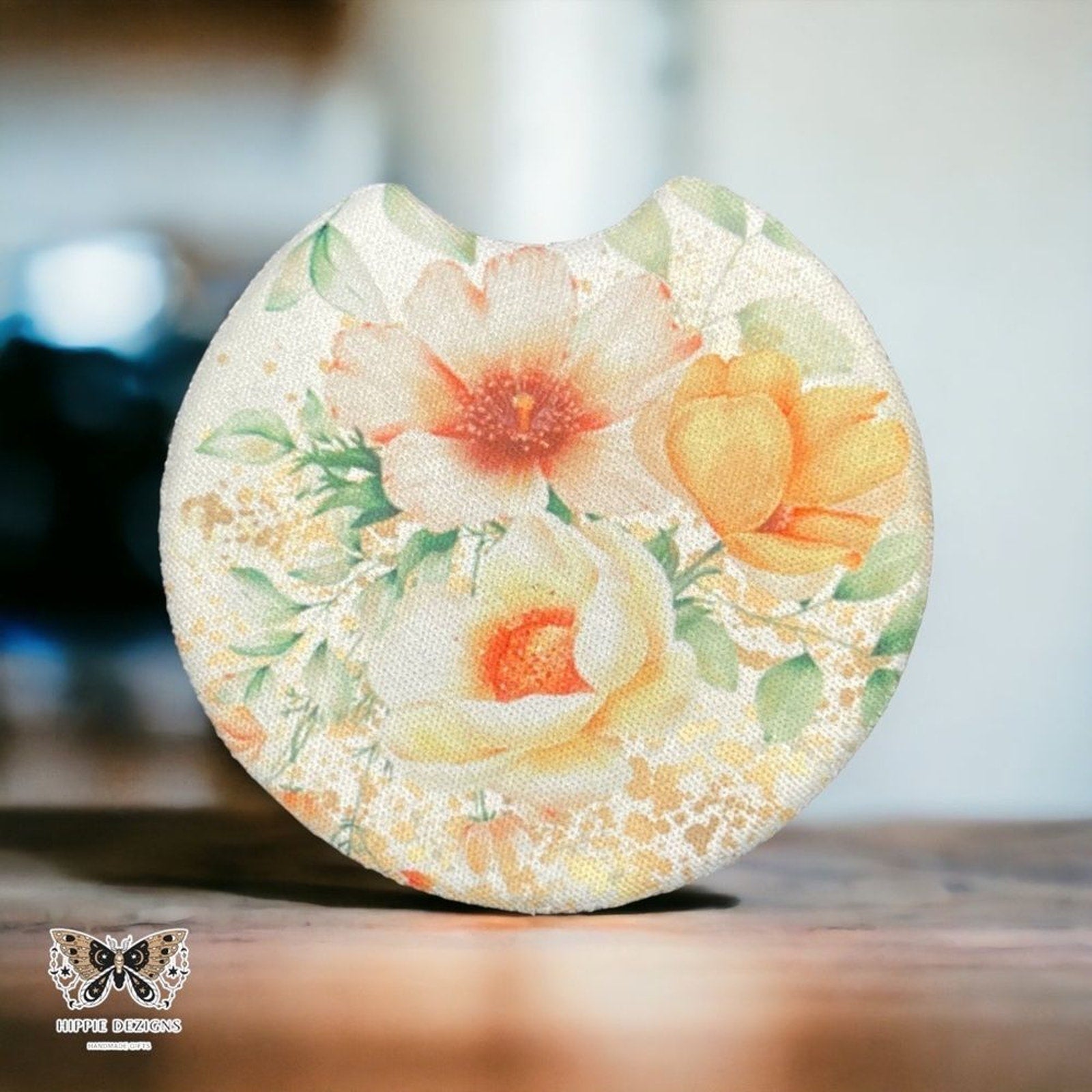 Floral Spring Car Coaster 2 Pack