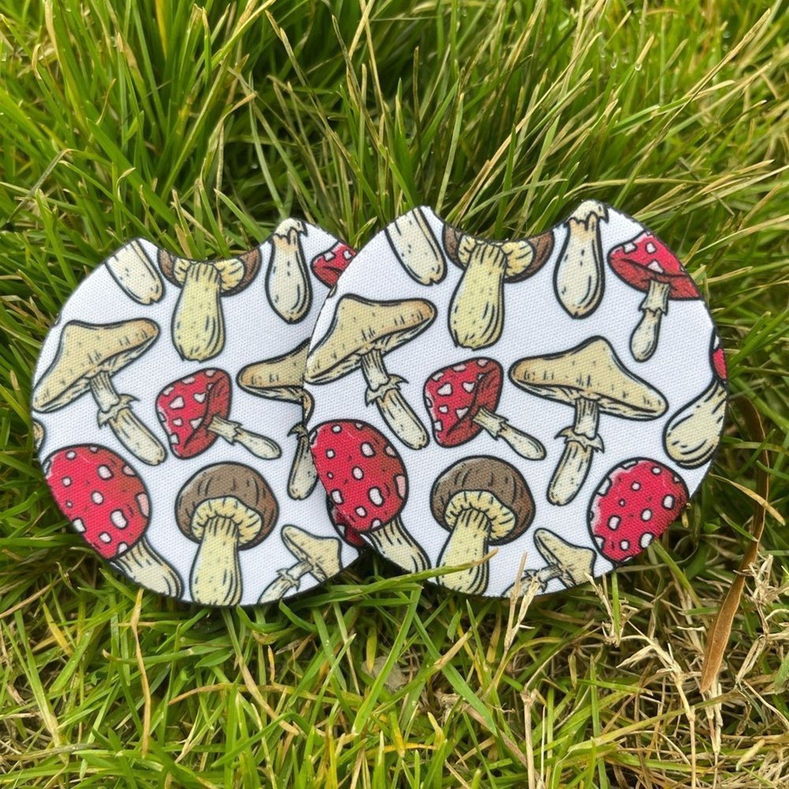 Mushroom Car Coaster Set | Mushroom Car Accessories | Mushroom Decor