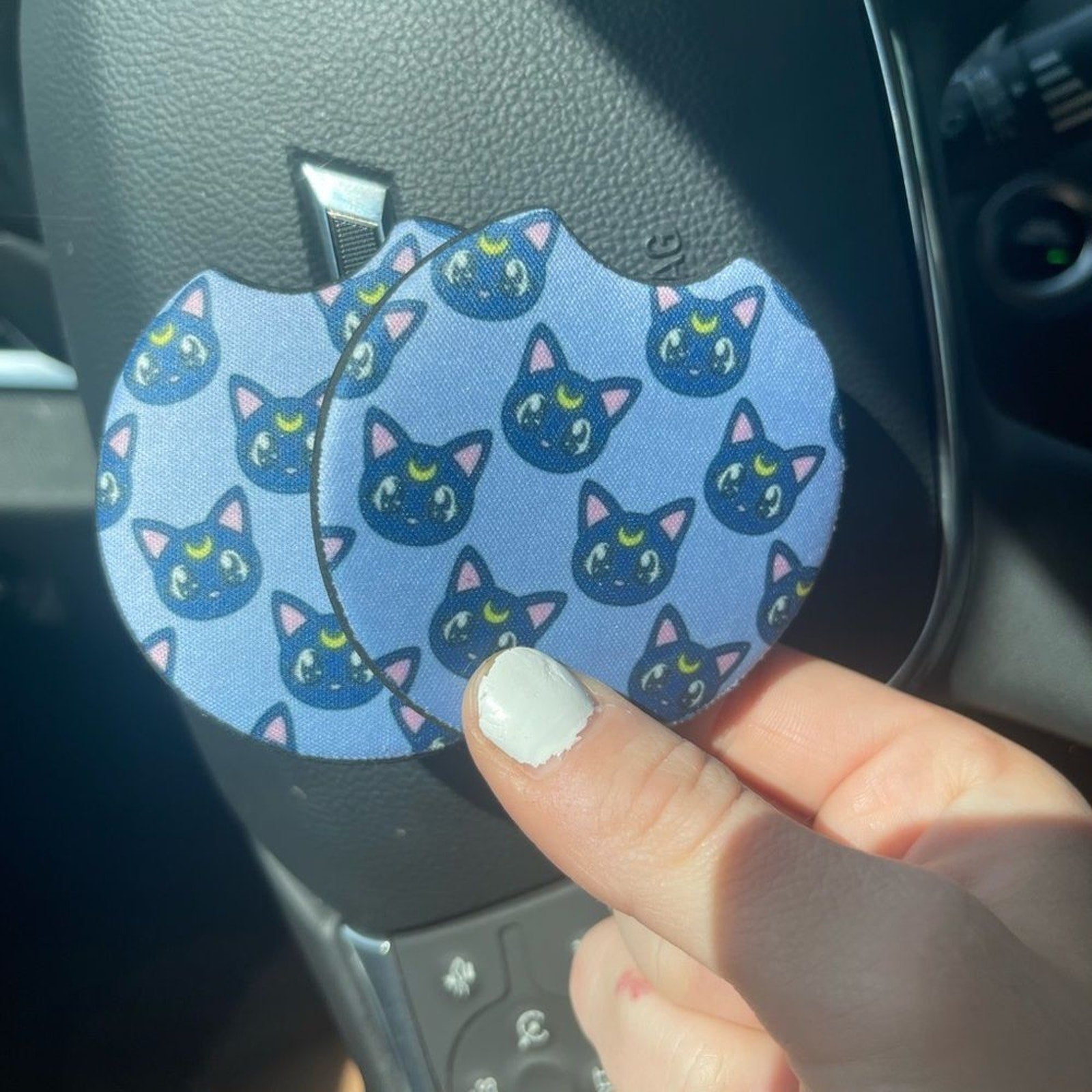 Luna Sailor Moon Car Coaster 2 Pack