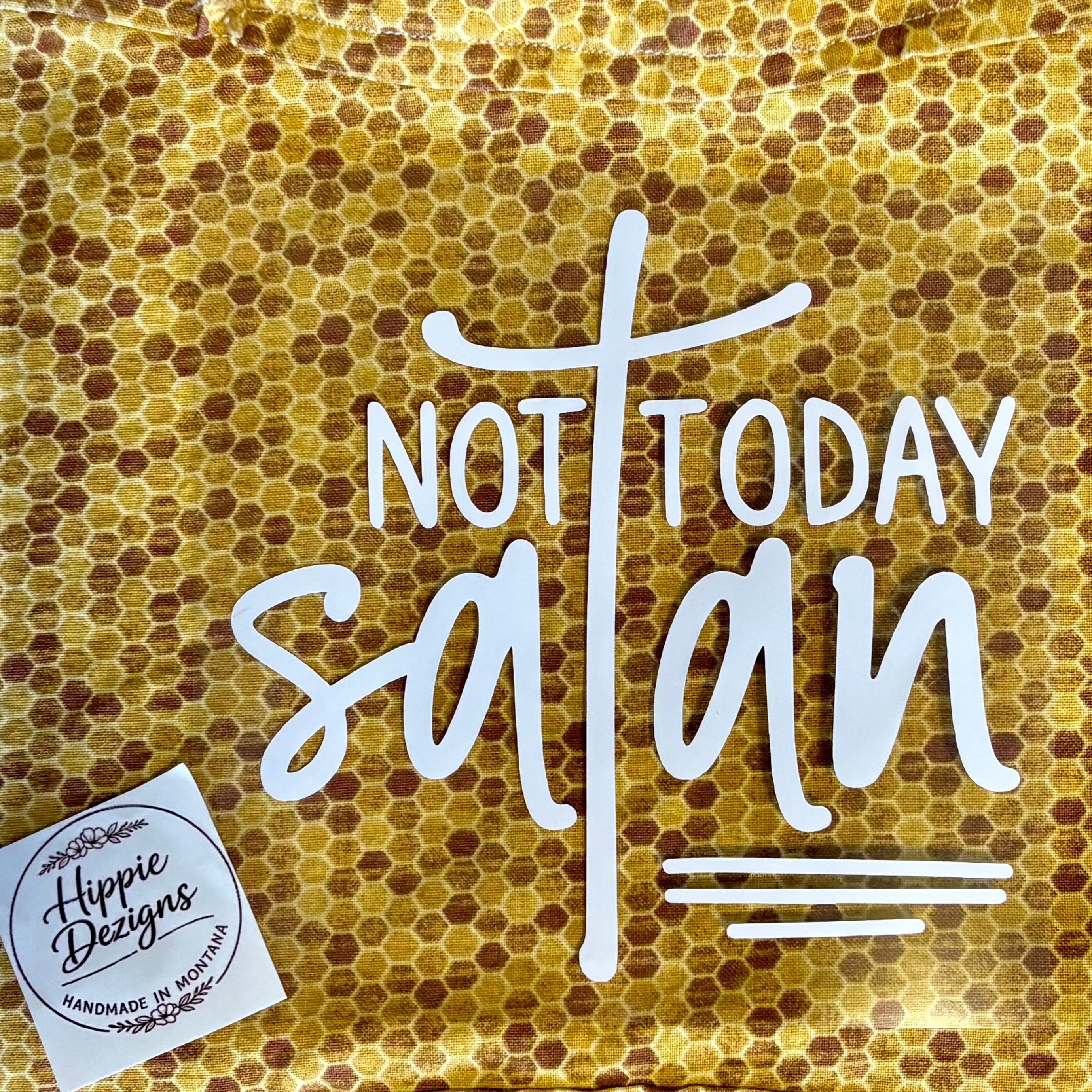 Not Today Satan Vinyl Car Decal | Faith-Based Christian Sticker | Waterproof Laptop & Tumbler Decal