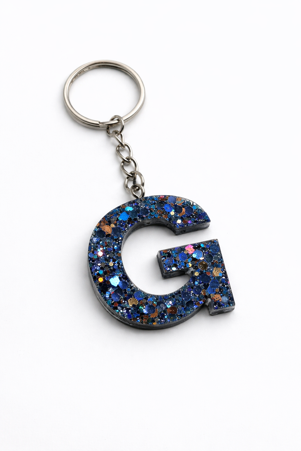 Glitter Letter Keychains