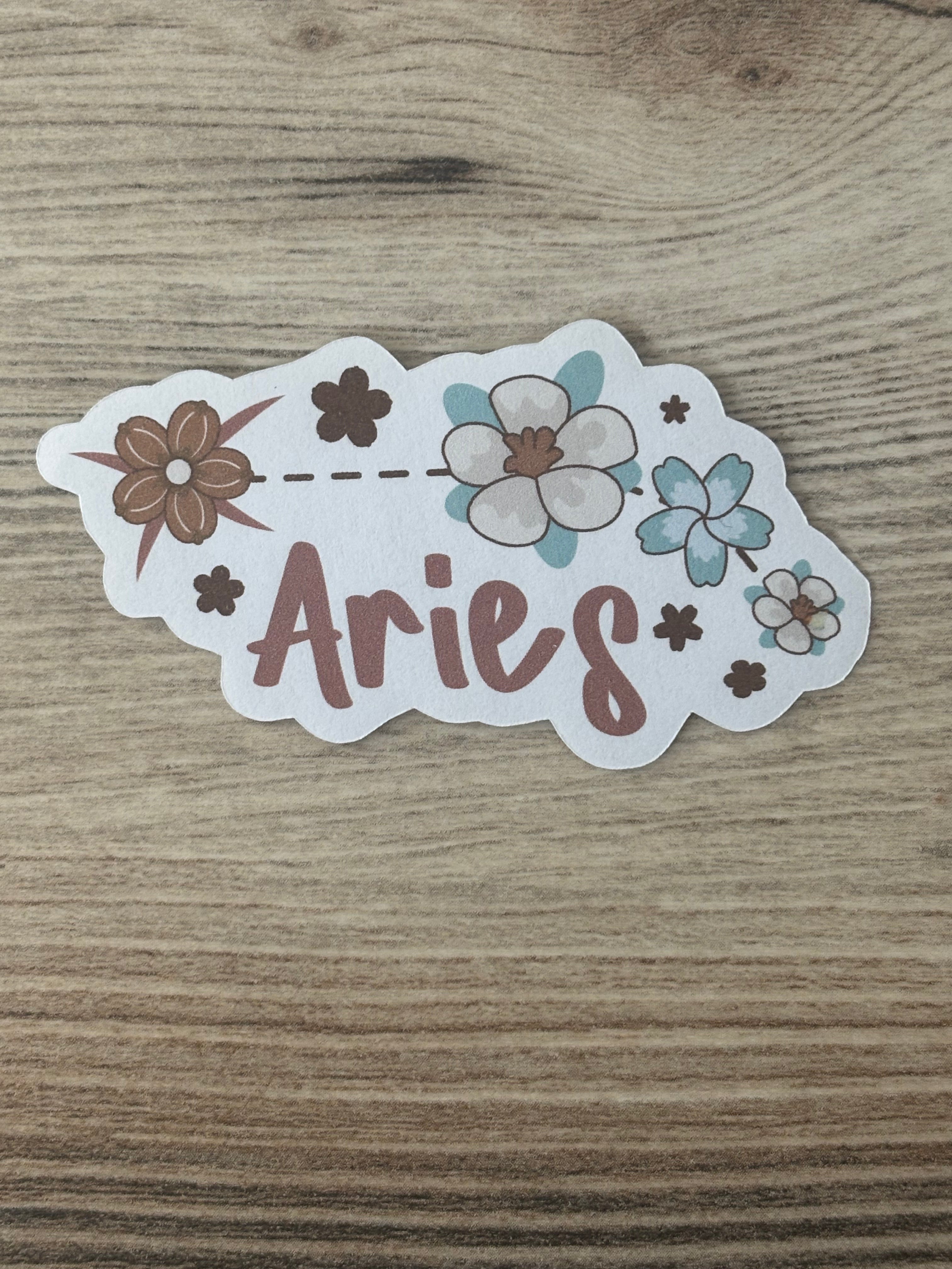 Floral Zodiac Stickers