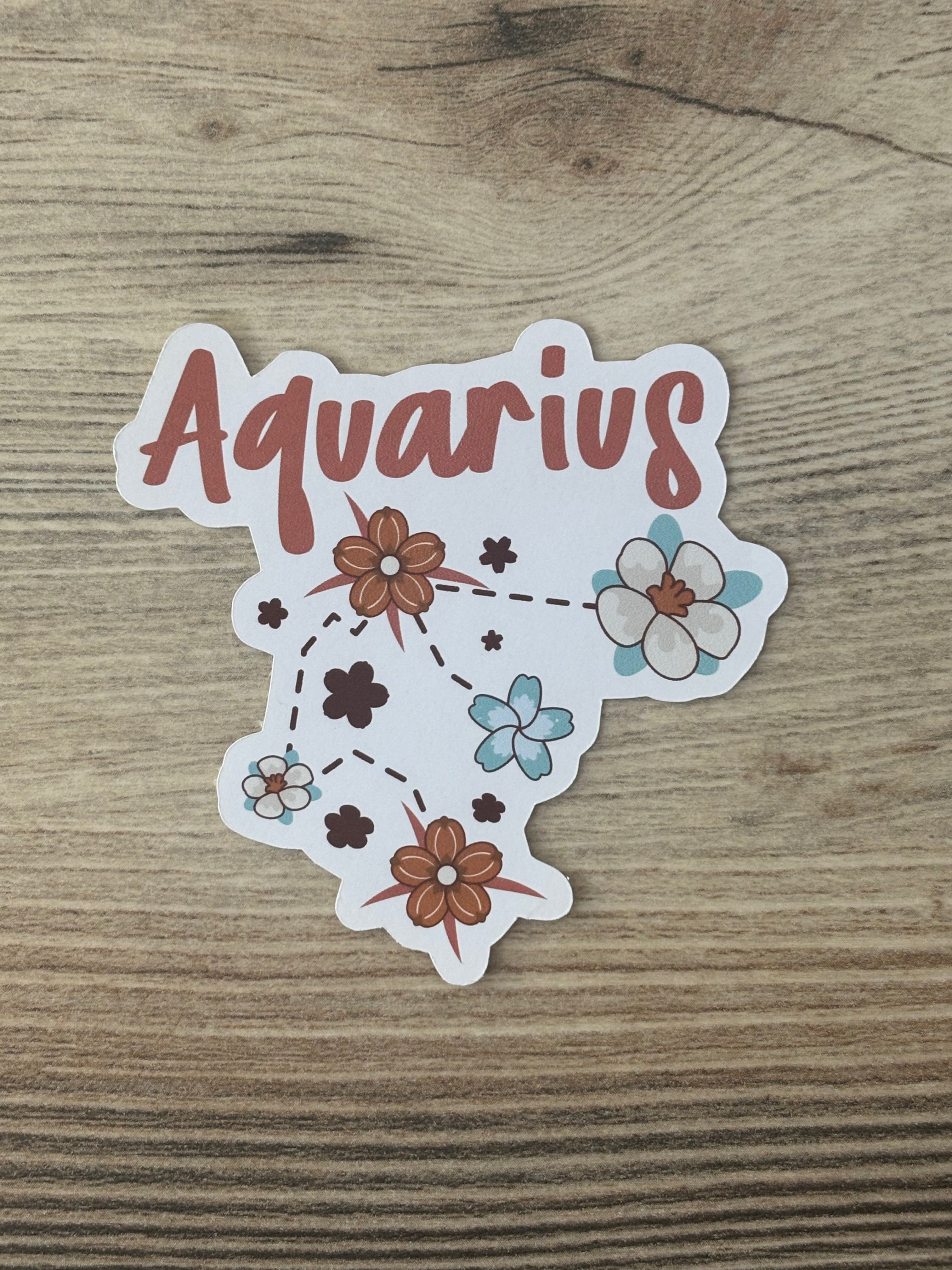 Floral Zodiac Stickers