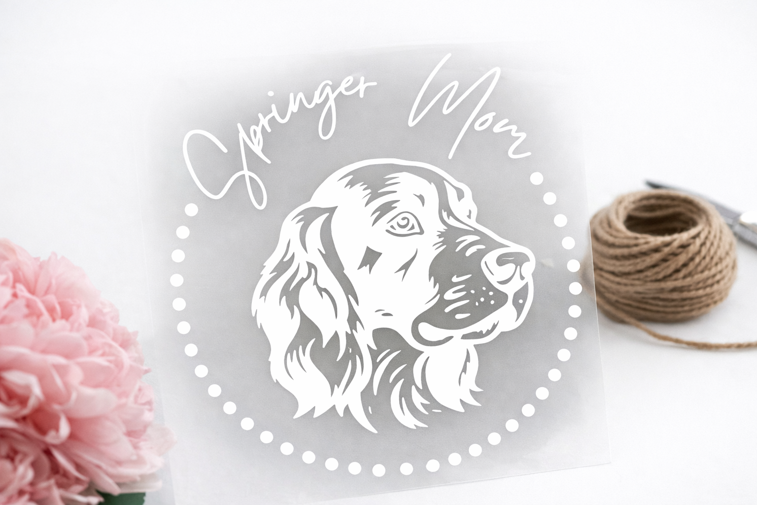 Springer Spaniel Mom Vinyl Decal