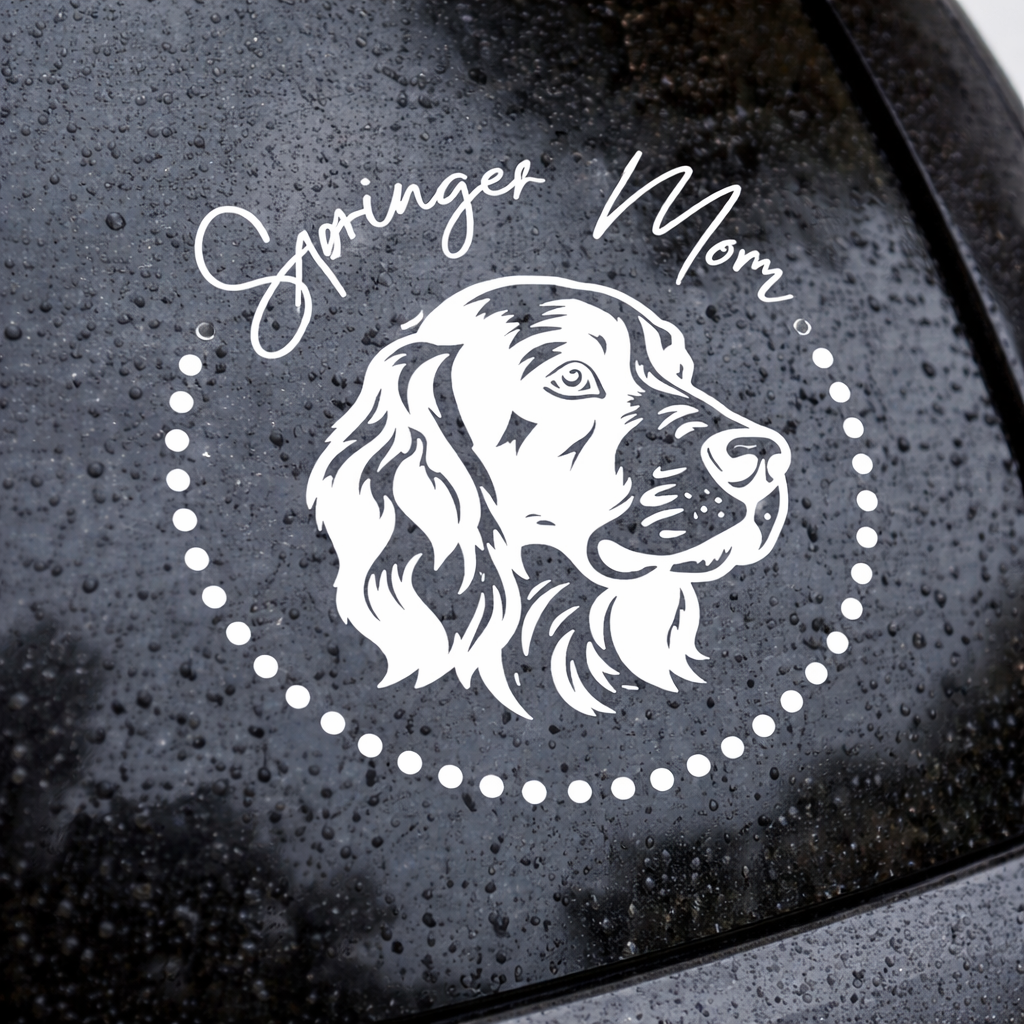 Springer Spaniel Mom Vinyl Decal