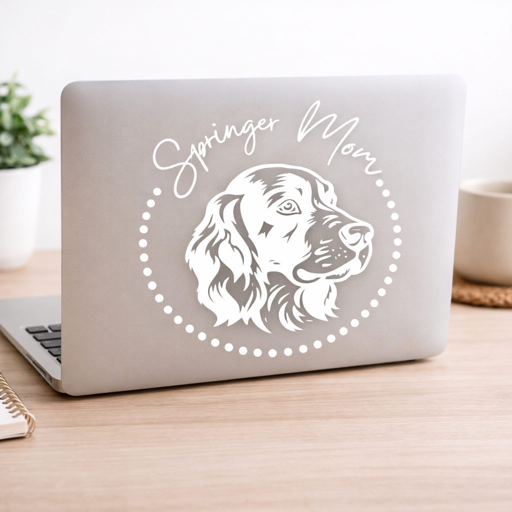 Springer Spaniel Mom Vinyl Decal
