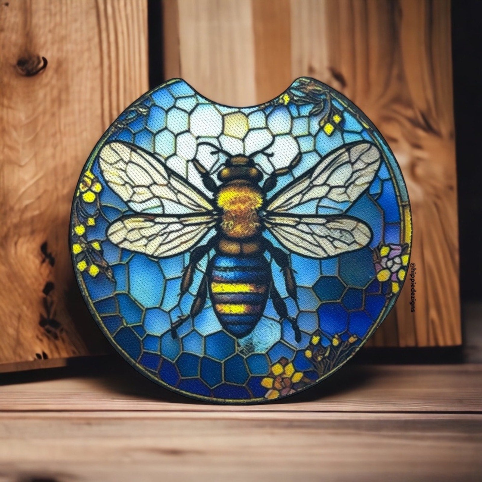 Bumblebee Mosaic Car Coaster 2 Pack 🐝