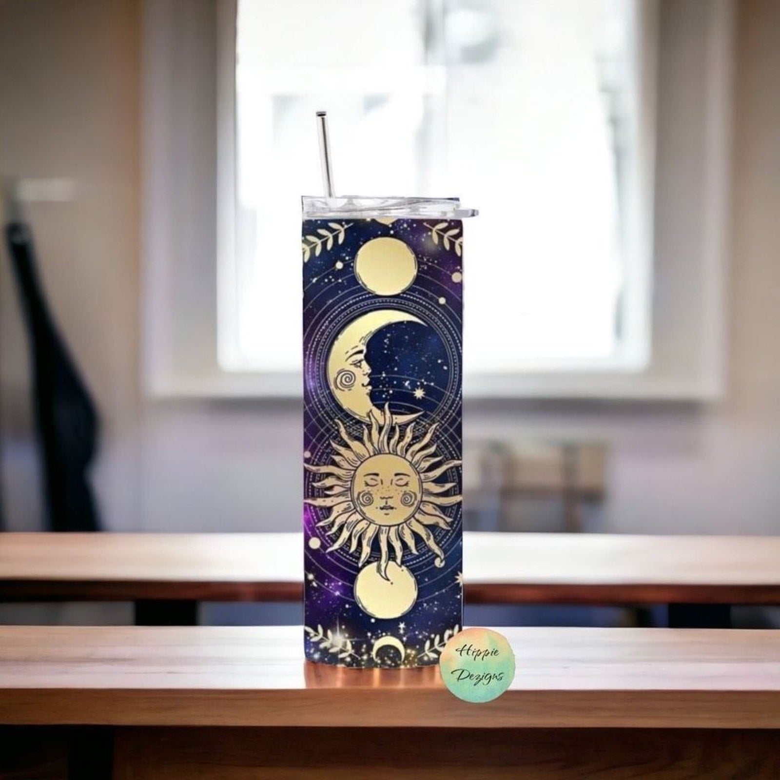 Celestial Galaxy 20oz Tumbler With Straw