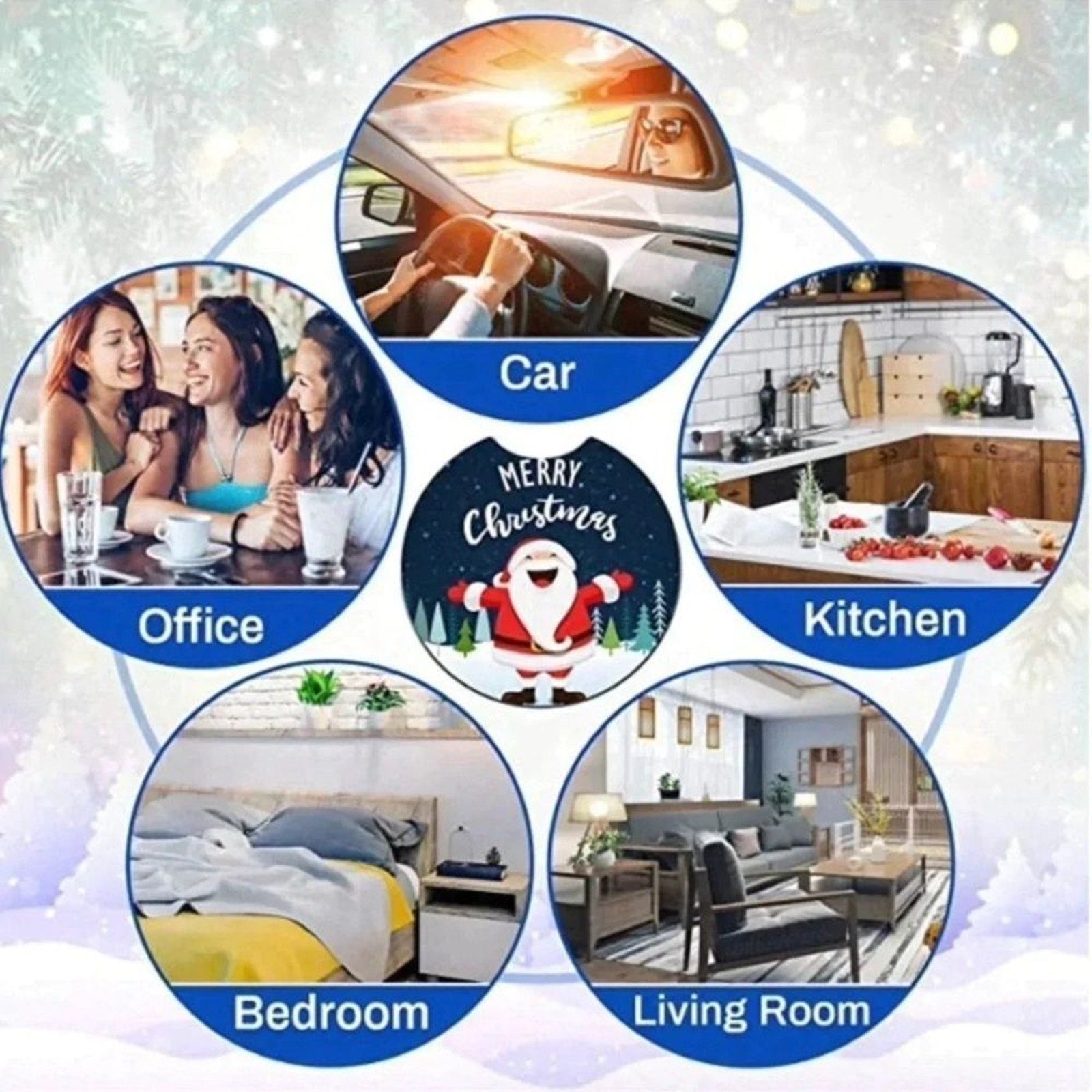 Floral Mama Car Coaster Set | Car Accessories