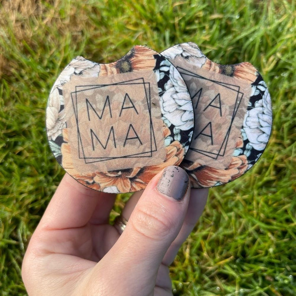 Floral Mama Car Coaster Set | Car Accessories