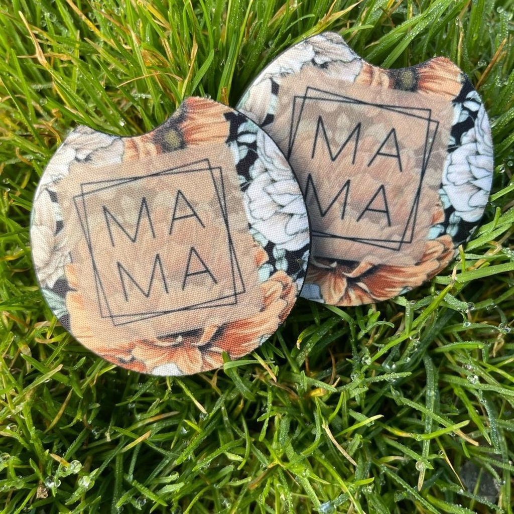 Floral Mama Car Coaster Set | Car Accessories