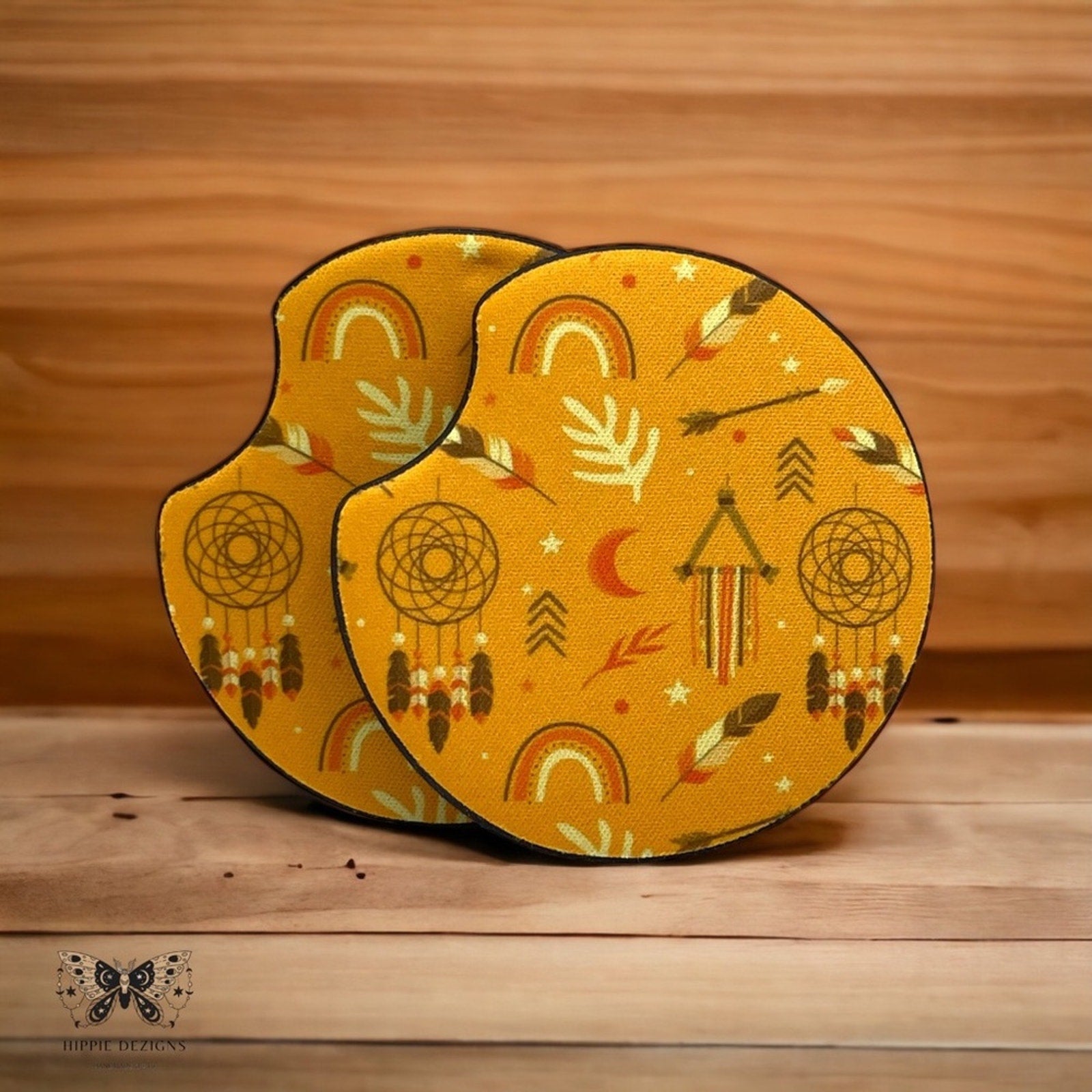 Boho Car Coaster | Coaster Set | Boho Coaster Set