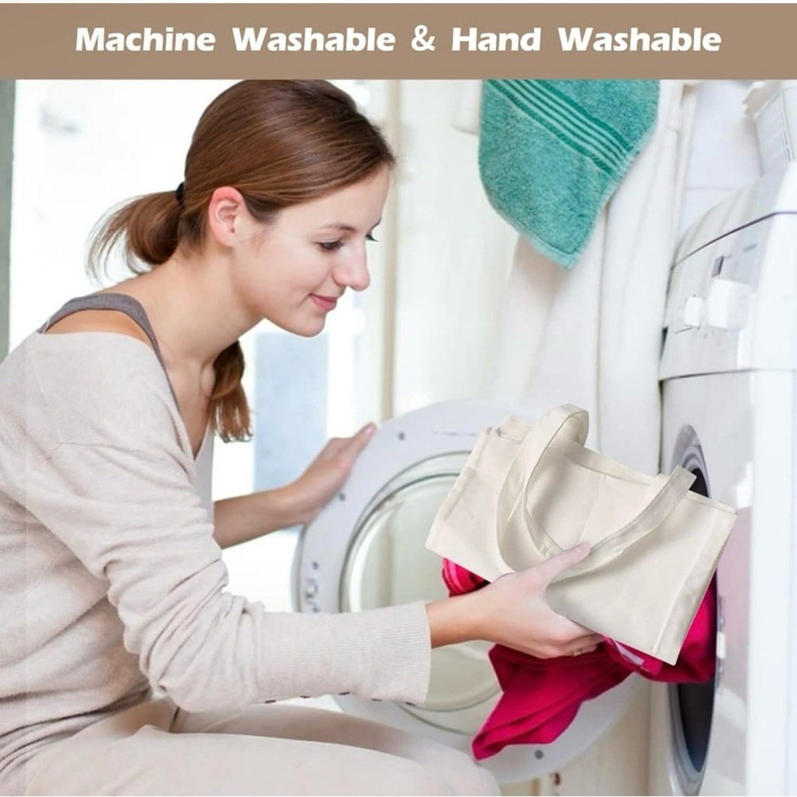 Pumpkin Design Tote Bag - White