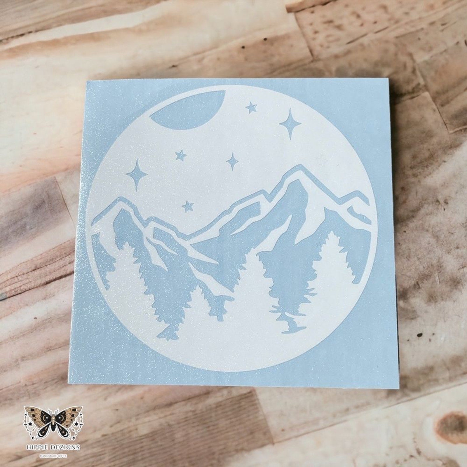 Circle Mountain Window Decal
