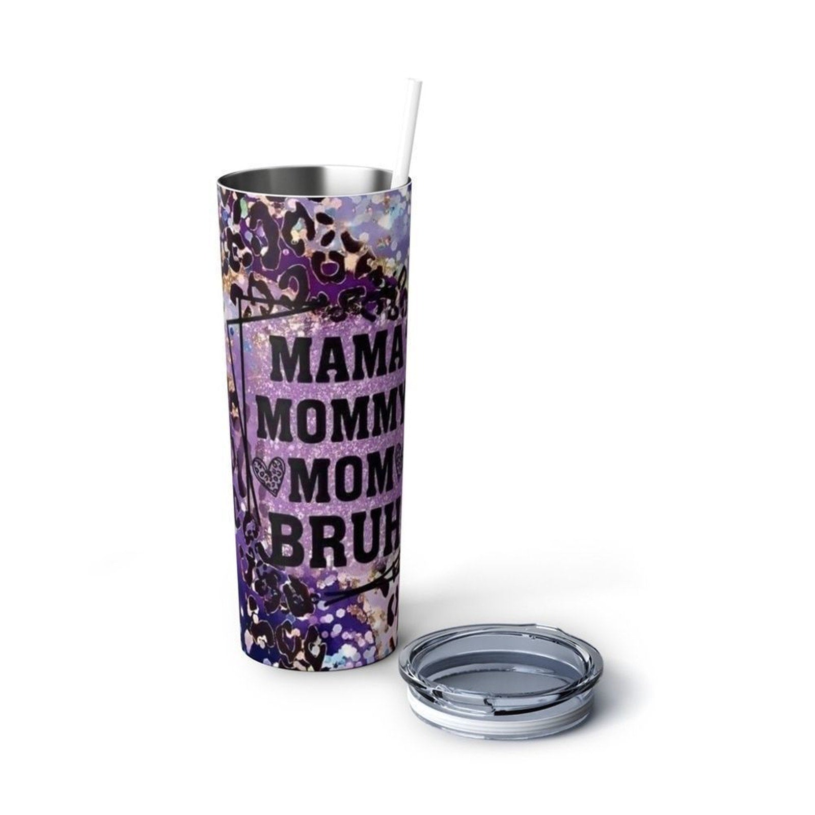 Mama Mommy Mom Bruh Purple 20oz Tumbler