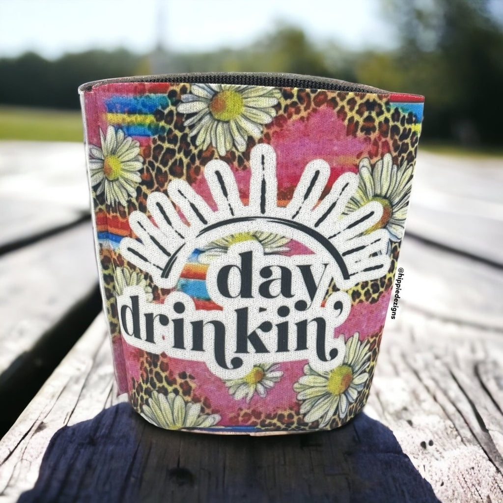 Day Drinkin Floral 12oz Can Koozie