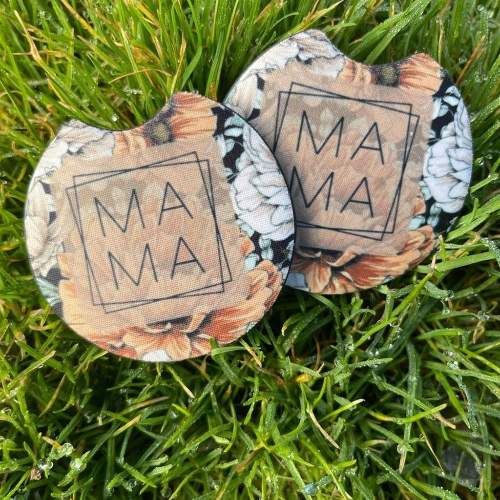 Floral Mama Car Coaster Set | Car Accessories