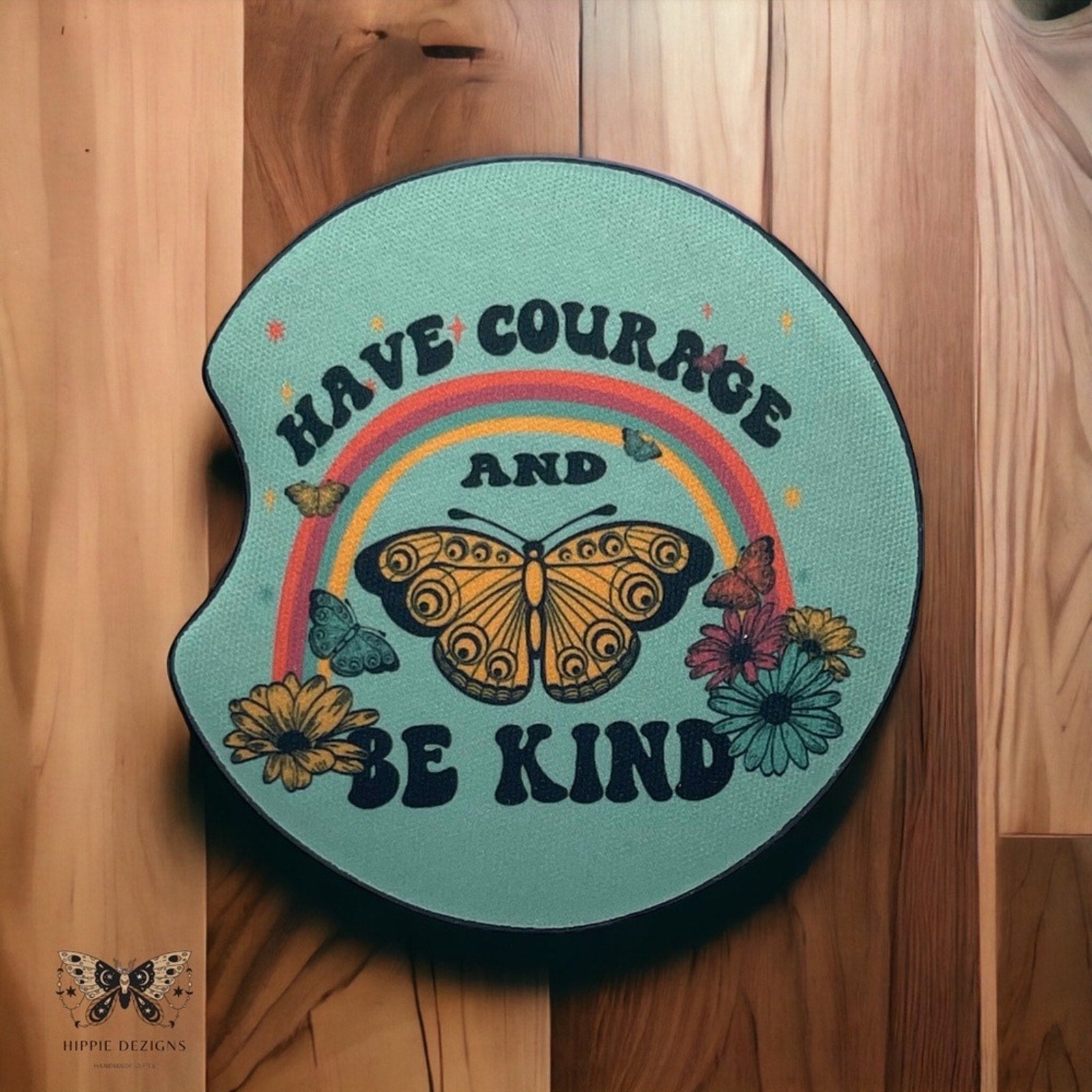 Have Courage 🦋 Car Coasters | Car Accessories